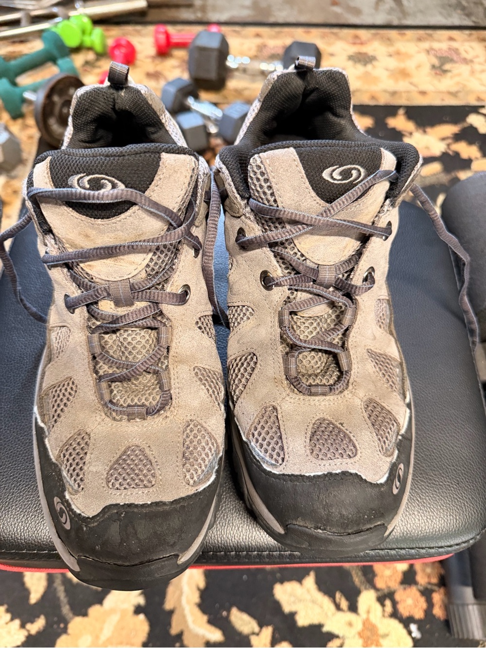 Salomon Gray and Black Men's Sneakers